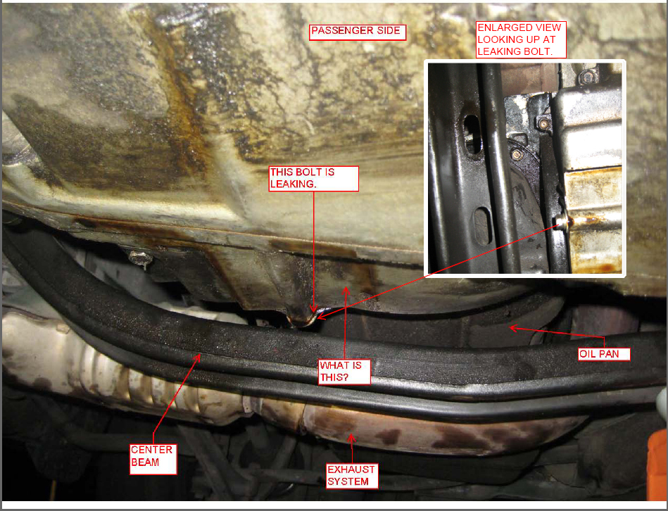 1996 Honda accord vtec oil leak